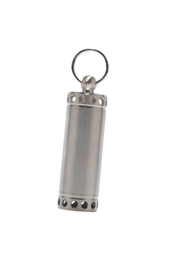Case, Metal Waterproof Container with Keychain - Compact & Portable - Select L