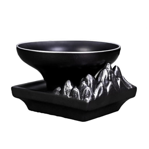 Nishiyuenyi Ceramic Tea Infuser Accessories Tea Ceremony for Kitchen Tea Room Tea Lovers Mountain Argent