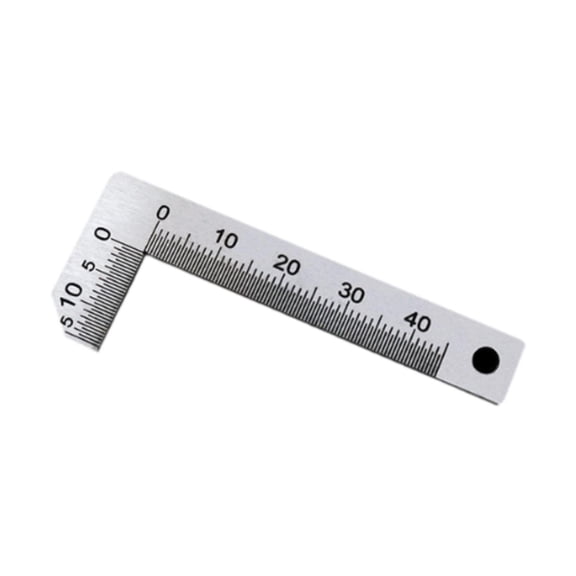 Nishiyuenyi Chamfer Gauge Ruler Chamfer Caliper Metal Square Right Angle Ruler for Engineers