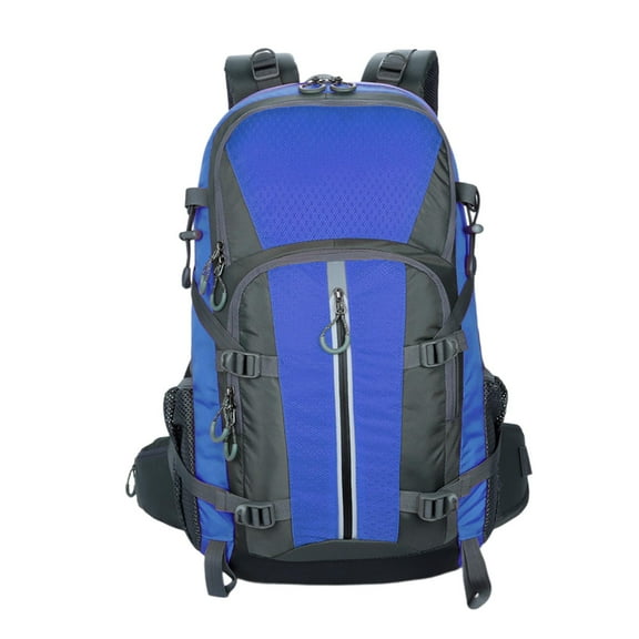 Nishiyuenyi Climbing Backpack 40L Laptop Compartment Hiking Rucksack Mountaineering Backpack Blue