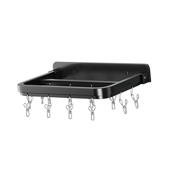 Nishiyuenyi Clip Hangers Clothing Dryer Washing Line Hanging Hook Laundry Sock Drying Hanger Black 12 Pegs