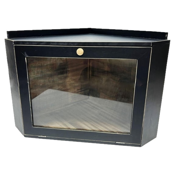 Nishiyuenyi Corner Bread Box 2 Layer Bread Holder for Kitchen Countertop Cupcakes Pantry