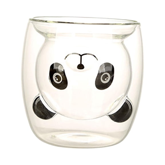 Nishiyuenyi Cute Cartoon Panda Centerpiece Creative Double Wall Insulated Coffee Mug for Tea