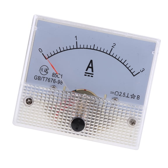 Nishiyuenyi DC Analog Ammeter Panel AMP Current Meter Meter 64x56x52mm High Precision Many 0-3A