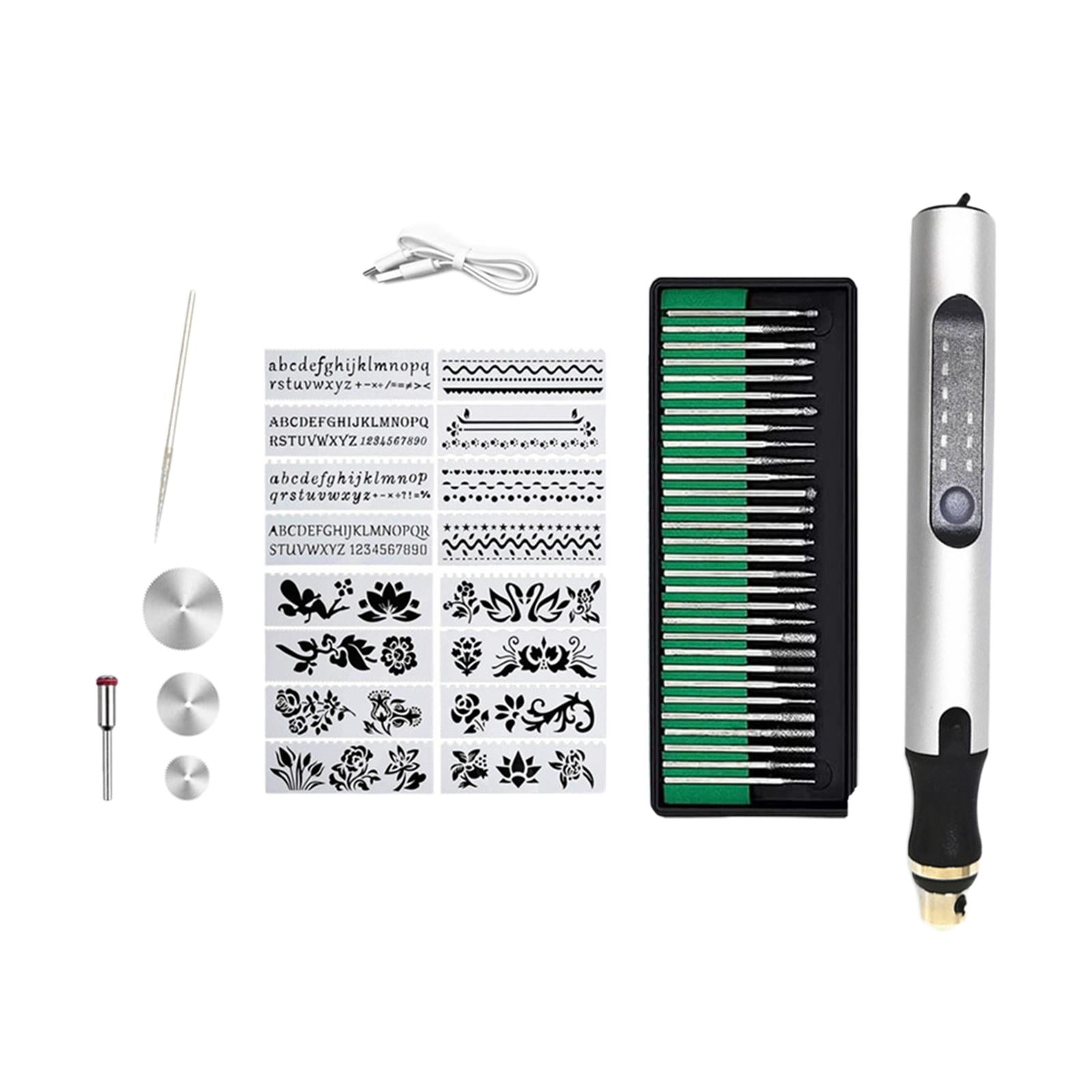 Nishiyuenyi DIY Engraver Pen Electric Engraving Tool Kit Handheld Carving Tool Engraving Pen