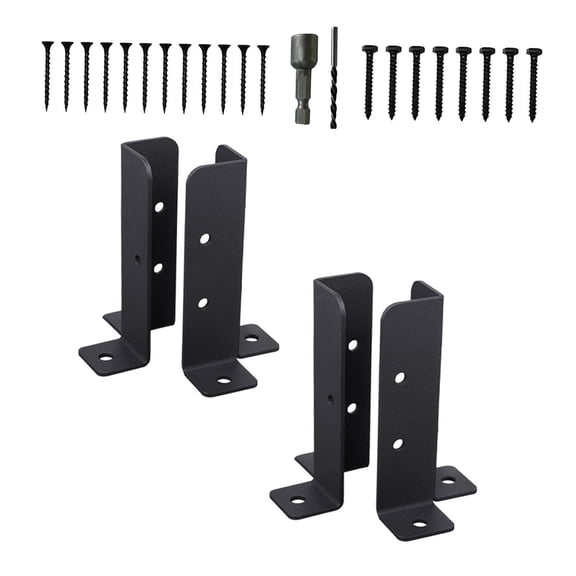 Nishiyuenyi Deck Post Anchor Base Brackets Support Base Brackets Metal Garden Adjustable for 4Pcs