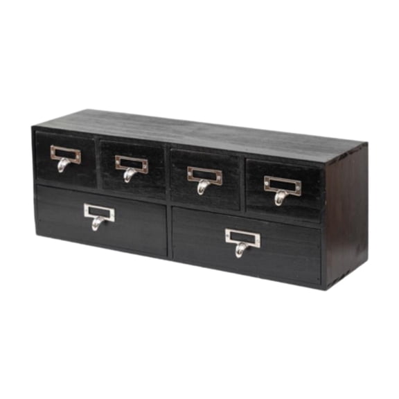 Nishiyuenyi Desk Drawer Organizer Office Desktop Dresser Rustic Cosmetic Organizer for Cards