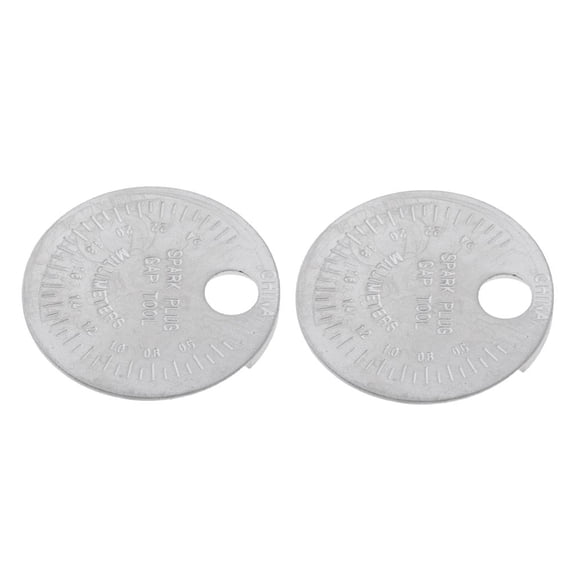 Nishiyuenyi Dovewill 2x Spark Plug Gapper Circular Coin Type 0.5 To 2.4mm Spark Plug Gauge