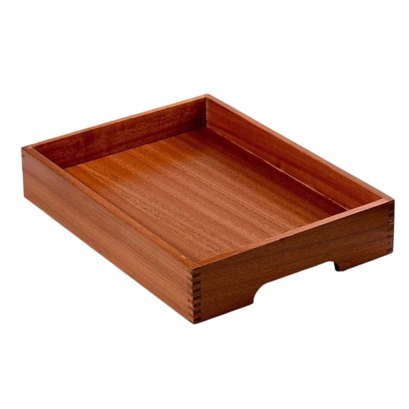 Nishiyuenyi Dry Ice Tray Serving Platter Wooden Beef Meat Buffet Server Platter Refrigerated 32x22cm