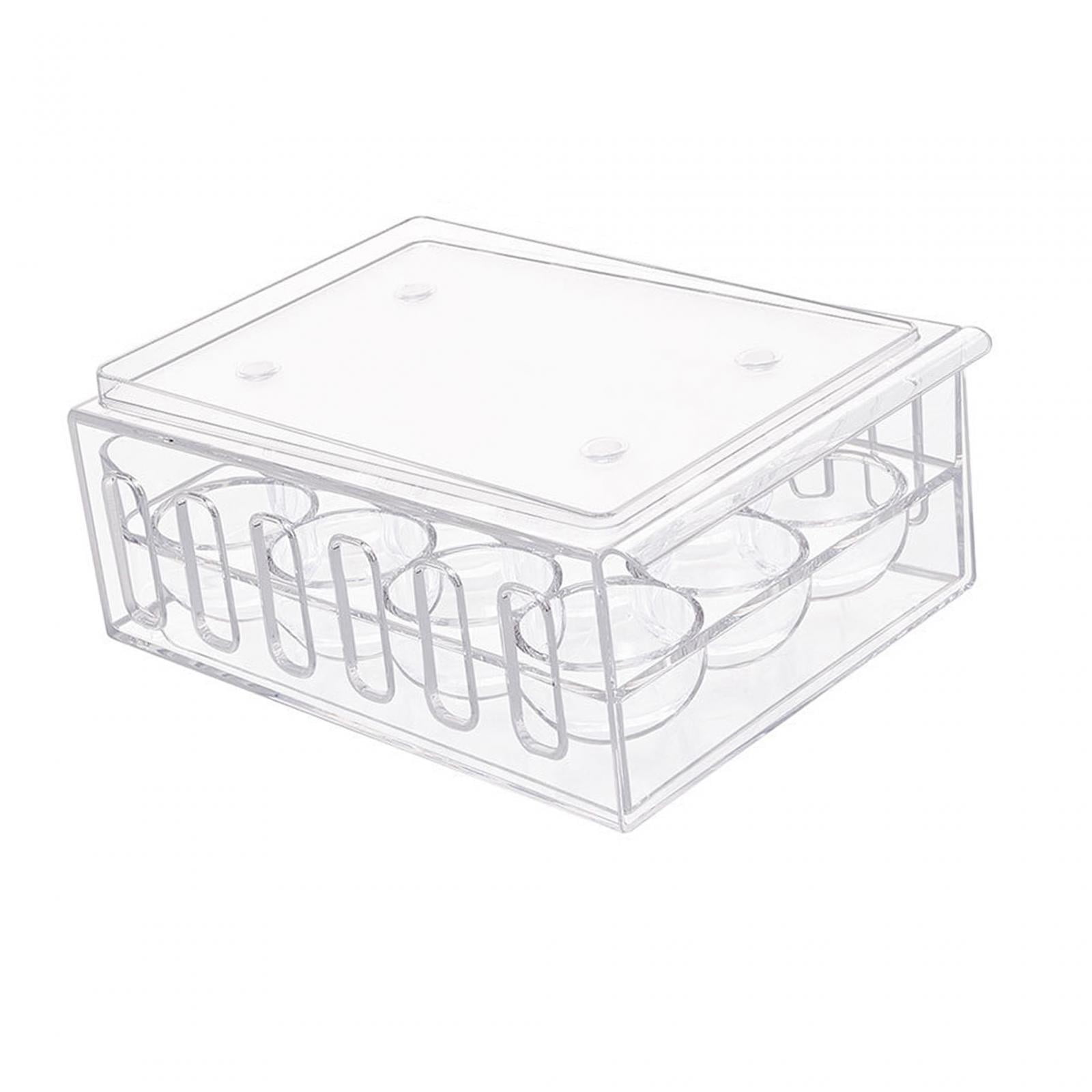 Nishiyuenyi Egg Container Fridge Storage Box Egg Basket Organiser Egg Fresh Storage Box with 12 Grids