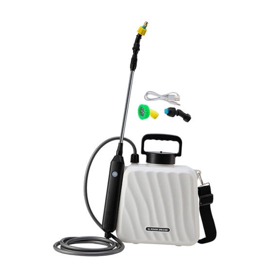 Nishiyuenyi Electric Backpack Sprayer Lightweight with Shoulder Strap High Pressure with 3 White