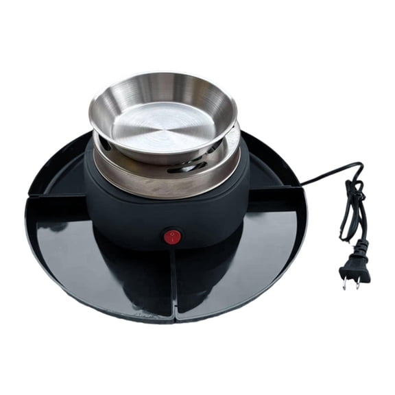 Nishiyuenyi Electric Smores Maker Flameless Roaster Movie Night Supplies Chocolate Melting black