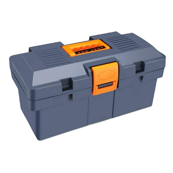 Nishiyuenyi Empty Tool Box Container Ergonomic Handle Portable Small Parts Box Multifunction 12inch