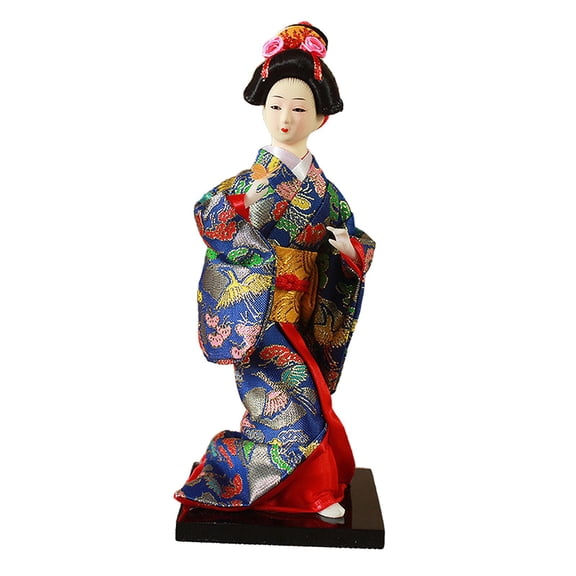 Nishiyuenyi Ethnic Japanese Geisha Dolls 9" Oriental Doll Traditional Decor Kimono Dolls for Style B