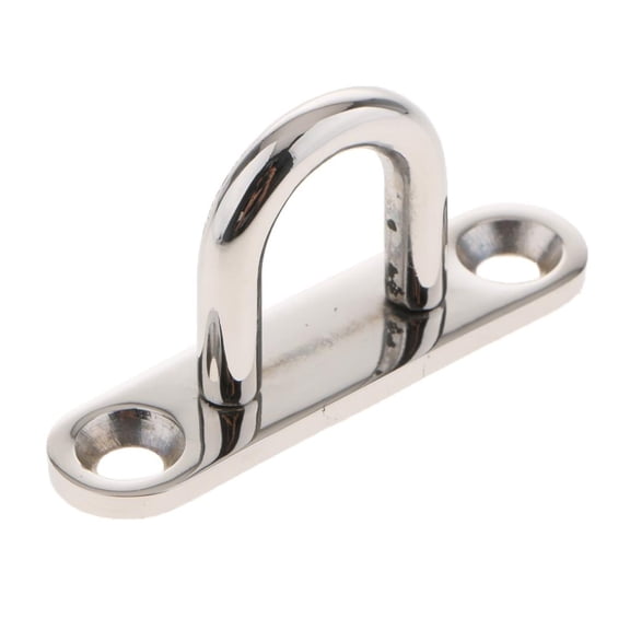 Nishiyuenyi Eye Plates Stainless Steel Oblong Pad Eye Ring Hook Ceiling Hook for