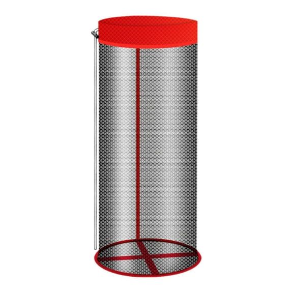 Nishiyuenyi Fish Cage Fishing Net Versatile Dense Mesh Design with Drawstring Practical Fish Style B