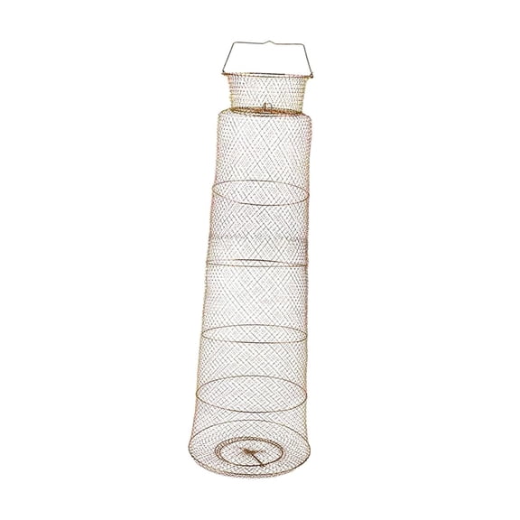 Nishiyuenyi Fishing Basket, Fishing Net Cage, Mesh Reusable Container Professional Practical
