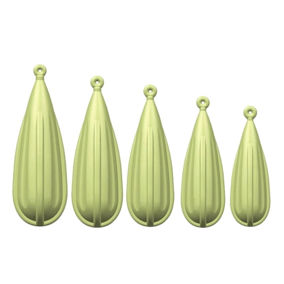 Nishiyuenyi Fishing Practice Plugs Different Weights Children Throwing Accuracy Lure Casters Green 5pcs