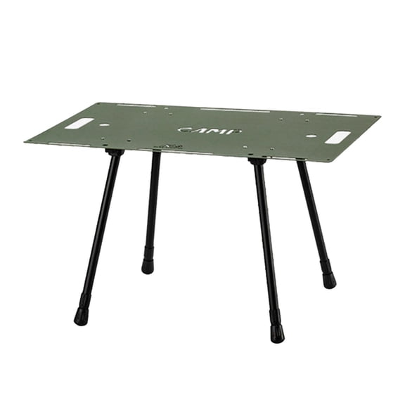 Nishiyuenyi Folding Table Camping Table Lightweight Desk Sturdy Compact with Adjustable Legs Green