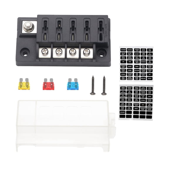 Nishiyuenyi Fuse Block, 4 Circuit F13941-a-z Universal High Conductivity Functional Modified