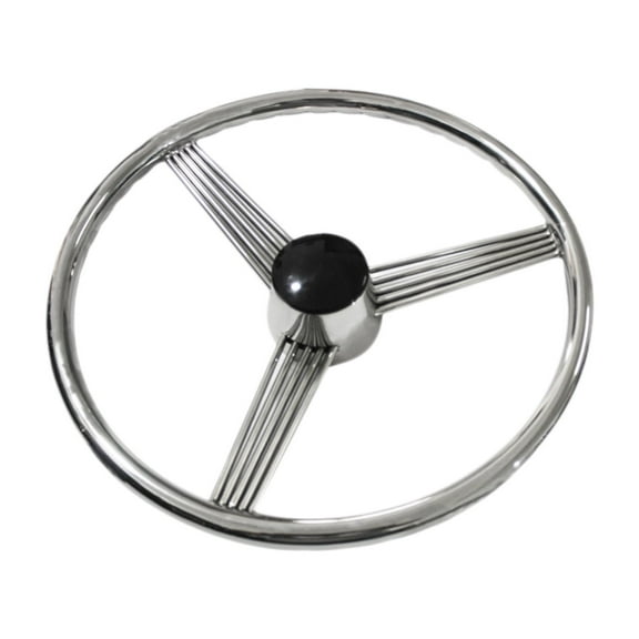 Nishiyuenyi Generic Marine Boat Steering Wheel 316 Stainless Steel Polished Heavy Duty Boat