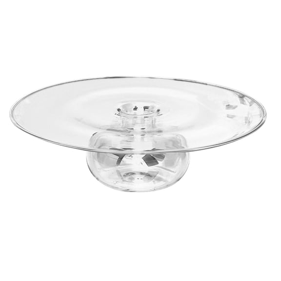 Nishiyuenyi Glass Dinner Plate Cold Dish Creative Tableware Cuisine Round Pasta Serving Dish 18CM