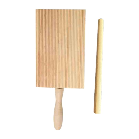 Nishiyuenyi Gnocchi Board Pasta Making Tool Nonstick Wood Italian Pasta Maker Boards Gnocchi