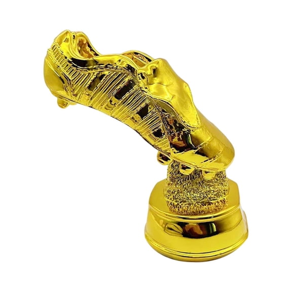 Nishiyuenyi Gold Boot Soccer Trophy Sculpture Souvenir Statue Birthday Gift Resin Trophy for