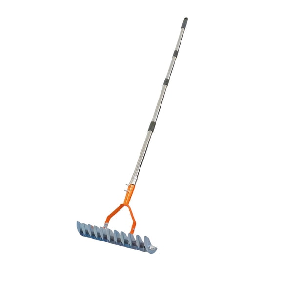 Nishiyuenyi Lawn Thatching Rake Dethatcher Rake Combs Turf Ergonomic Versatile Loosens Soil 1.7m rod