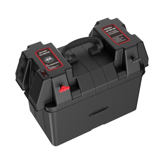 Nishiyuenyi Motor Battery Box Battery Box Dual USB Ports Trolling Motor Battery Box Battery