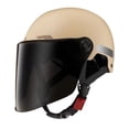 thumbnail image 1 of Nishiyuenyi Motorcycle Half Helmet Accessories Vintage Design for Cycling Bike Motocross Apricot, 1 of 9