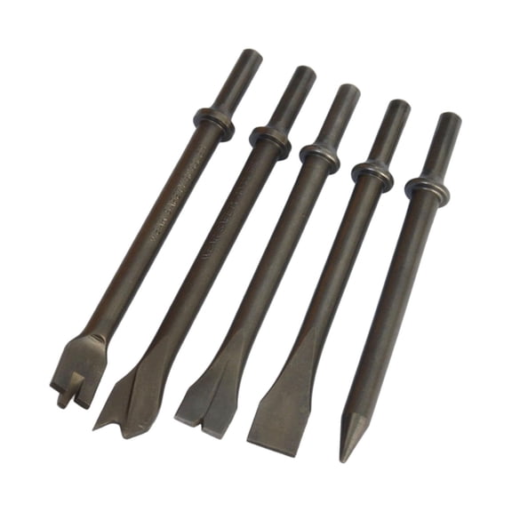 Nishiyuenyi Pneumatic Air Bits Set Auto Repair Rivet Tool Heavy Duty Pneumatic Spring Chipping Accessories 4Cr Steel Suitable for Automotive Repairs Metalworking Bricklaying Professional Type H