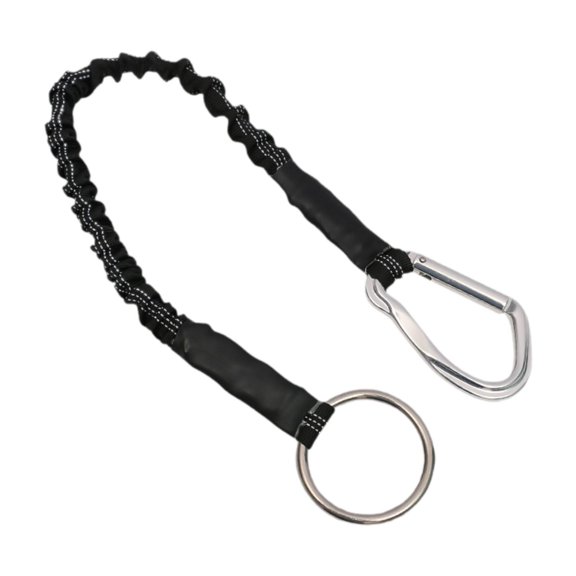 Nishiyuenyi Rafting Lanyard Outdoor Rafting Tow Rope Multifunctional Tow Rope Elastic Rope Black