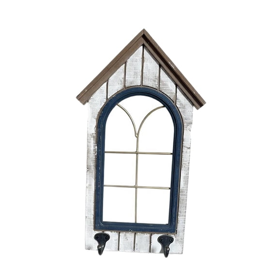 Nishiyuenyi Rustic Window Frame Wall Decor Easy to Install Vintage Versatile Faux Window for