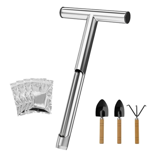 Nishiyuenyi Soil Sample Rod Durable Gardening Reusable Sample Bags Waterproof Garden Tools
