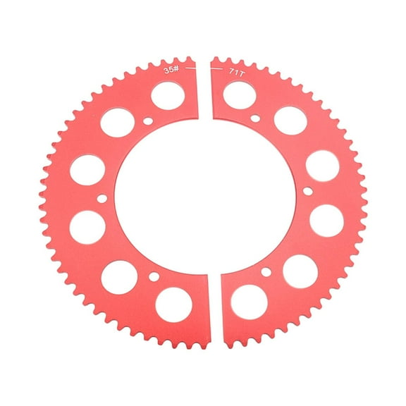 Nishiyuenyi Split Sprocket 35 Chain 71 Tooth Sturdy Replacement Replace Parts Easily Install