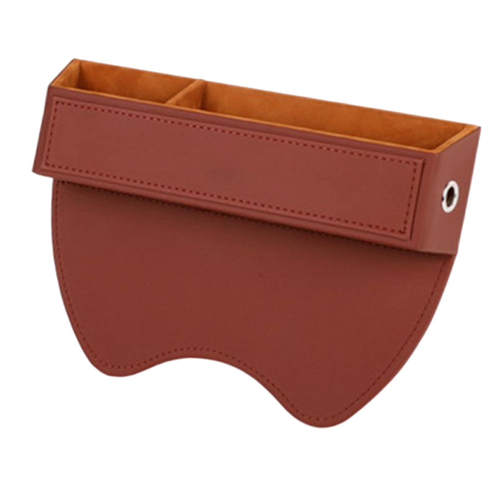 Nishiyuenyi Vehicle Seat Organizer Reserved Charging Hole Interior Accessories Brown Driver Brown Driver Side