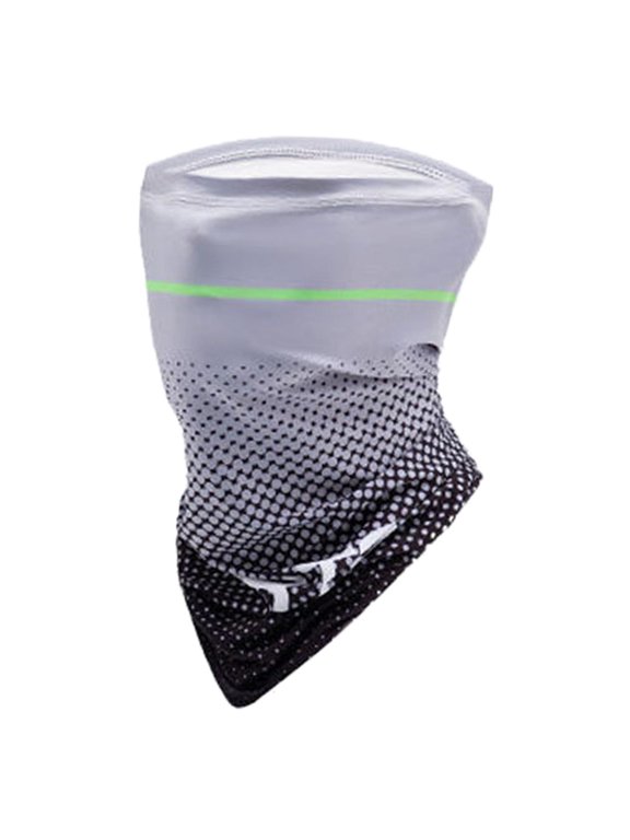 Washable Cycling Bandana Neck Gaiter Face Mask Balaclava Scarf Dust Proof Shield Gray