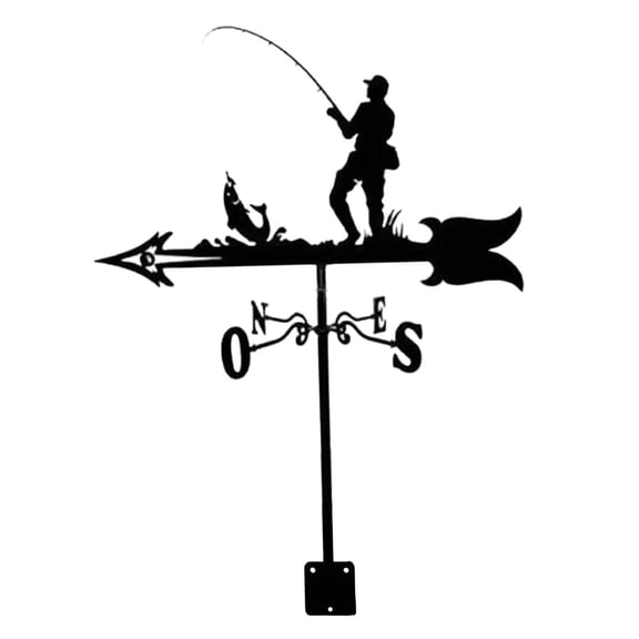 Nishiyuenyi Weather Vane Wind Vane Outdoor Weather Vane Wind Direction Indicator Weathervane