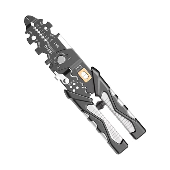 Nishiyuenyi Wire Plier Cable Crimper Wire Grabbing, Twisting, Looping Multifunctional Heavy Duty Wire Cutter for Electrical Tool Maintenance