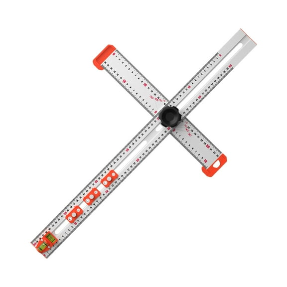 Nishiyuenyi Woodworking T Square Ruler Lightweight with Adjustable Blocks Sturdy Multi Angle