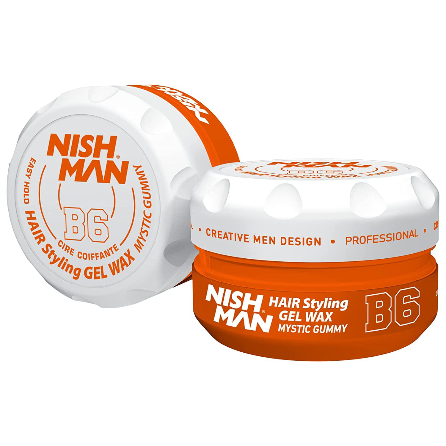 Nishman Hair Styling Gel Wax B3 Flaming 5 oz - 6 Pack GEL WAX B3-6P