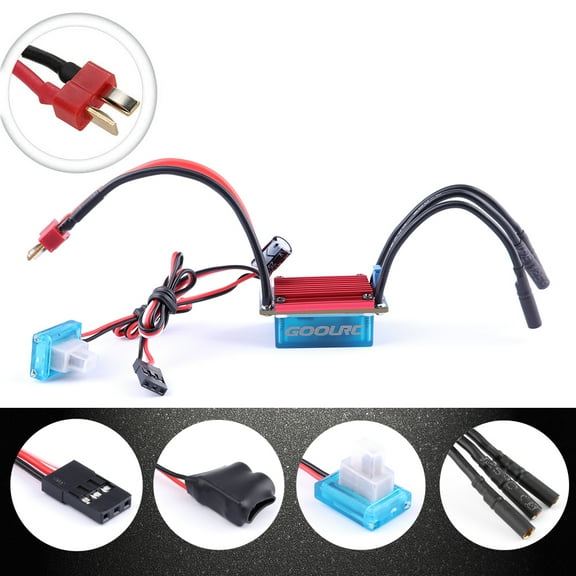 Nishore Accessories,1/16 1/18 Motor And 25a Esc 1/18 Car Combo Set 1/16 Esc Combo 4800kv 25a Esc Esc 1/16 Eryue Off-road S2435 Waterproof Motor S2435 Motor S2435 Car