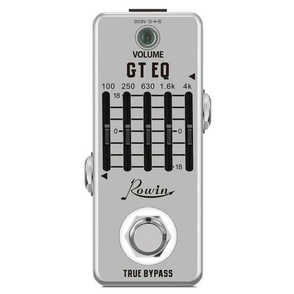 Nishore Audio effect machine,Pedal Equalizer 100hz Mono Metal Shell Metal Shell Pedal 4khz 1/4 Inch Pedal Overload Delay 100hz 250hz 630hz Eq Pedal 250hz 630hz 1.6khz Equalizer 100hz 250hz Rusuo