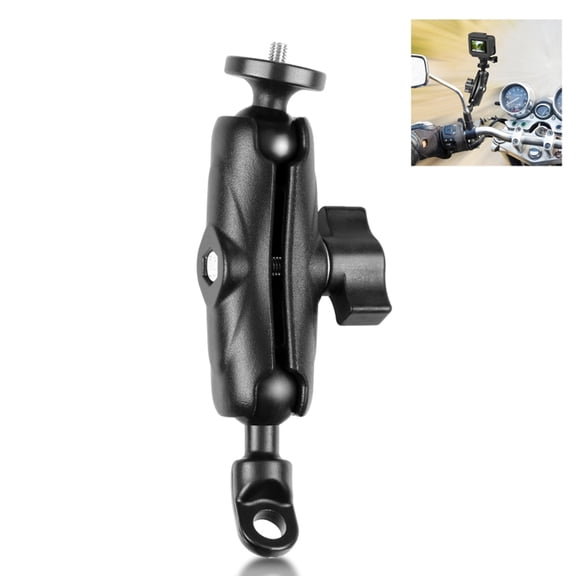 Nishore Bracket,11/10/9/8 One/ X2/ Pu702b Motorbike Rear-view 1/4 Inch Screw Mount Camera 1/4 Camera Adapter 11/10/9/8 Camera 1/4 Inch Motorbike Rear-view Mirror Inch Screw With Mirror Mount Camera