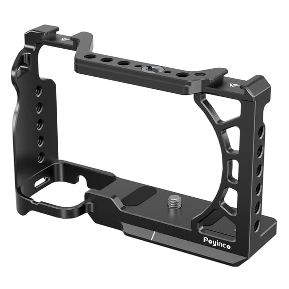 Nishore Camera Cage,1/4 Inch Mount 1/4 With Cold Inch 3/8 Cold Camera Alloy 3/8 Inch Alloy Cold A6500/a6400/a6300/a6100/a6000 3/8 A6500/a6400/a6300/a6100/a6000 Video With Camera Video Cold Mount