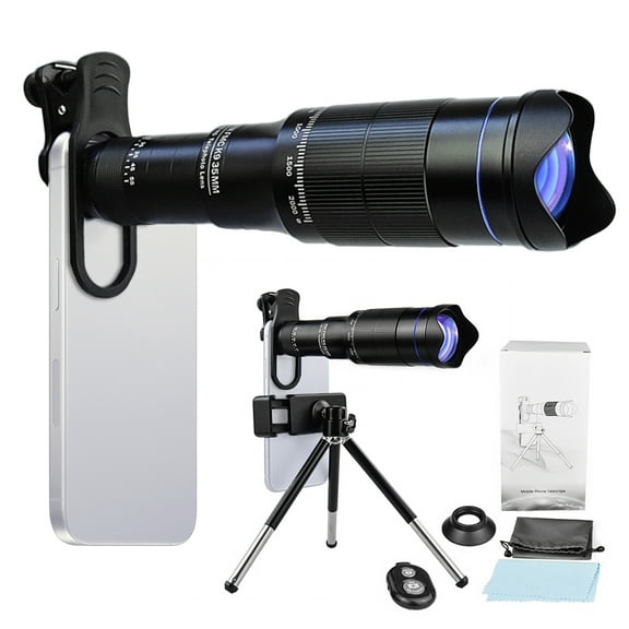 Nishore Camera lens,40x Mobile Lens Mobile Lens Kit Buzhi Lens 40x Compatible With Lens Clip Remote With Lens Clip Lens Kit With Shutter 15/14/13/12/11 Android 15/14/13/12/11 Android Observation
