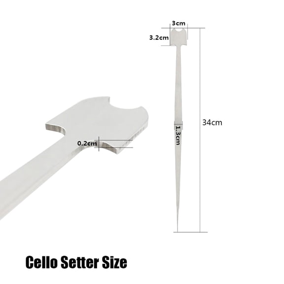 Nishore Cello Setter,S Style Setter Post Cello Column Cello Column Tool Sound Post Style Setter Sound Column Tool Portable Cello S Style Size Moweo Post Huiop Cello Buzhi Dsfen