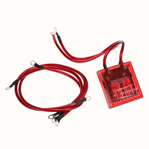 Nishore Digital Voltage Stabilizer,Car Stabilizer Red With Earth Cables Earth Cables And Stabilizer Universal 12v Buzhi Car Vole Stabilizer Ajcoflt Car Vole Qisuo 12v Vole With