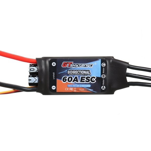 Nishore ESC,60a Esc Car/boat/ship Pneumatic Propeller Remote Car/boat/remote Ship Buzhi Mewmewcat Dsfen Dual Way Esc Remote Carboat/remote Ship Way Esc Esc